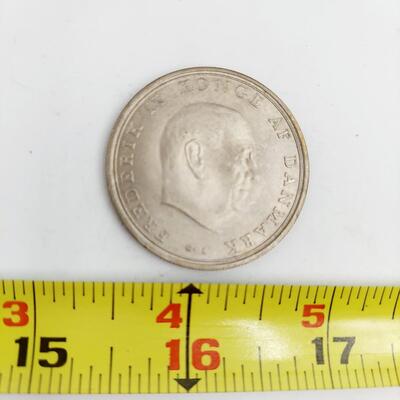1968 DENMARK 10 SILVER KROMER 