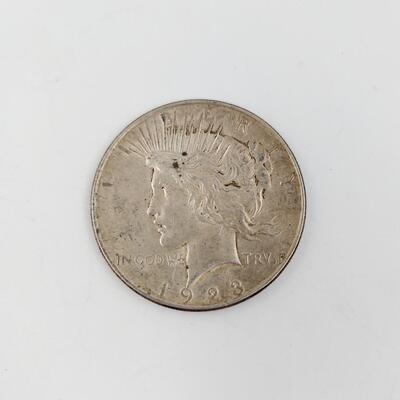 1923 PEACE SILVER DOLLAR 