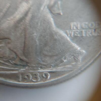 1939 WALKING LIBERTY SILVER COIN 