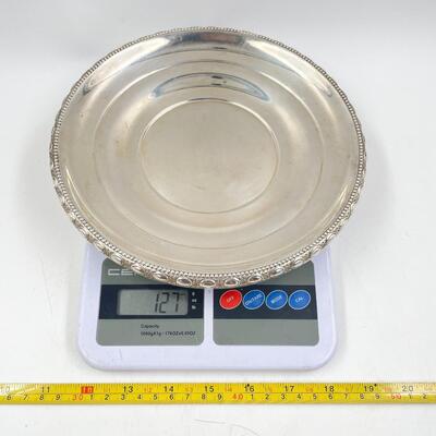 VINTAGE LA PIERRE STERLING SILVER 8.5â€ PLATE