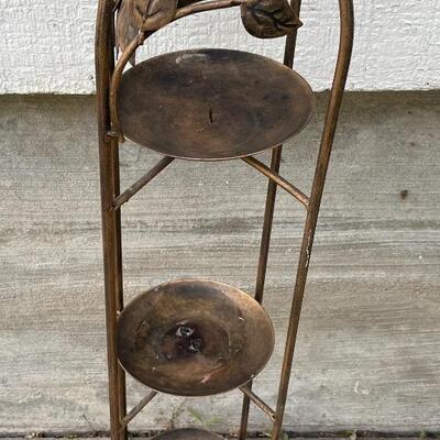 32â€ TIERED METAL CANDLE HOLDER