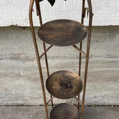 32â€ TIERED METAL CANDLE HOLDER