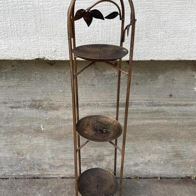 32â€ TIERED METAL CANDLE HOLDER