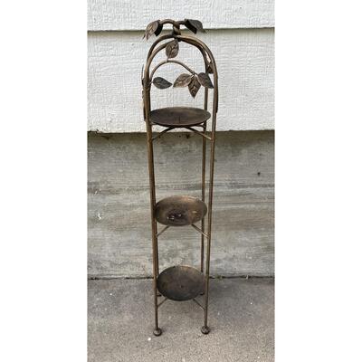 32â€ TIERED METAL CANDLE HOLDER