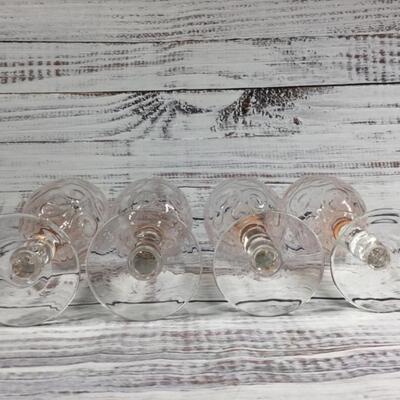 Set of 4 Crystal Wine Glasses