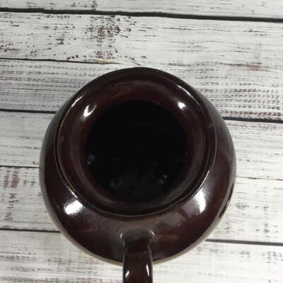 Ceramic Brown and Tan pottery jug Roseville USA