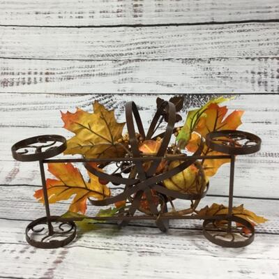 Thanksgiving wire pumpkins set of 2 Decorations 