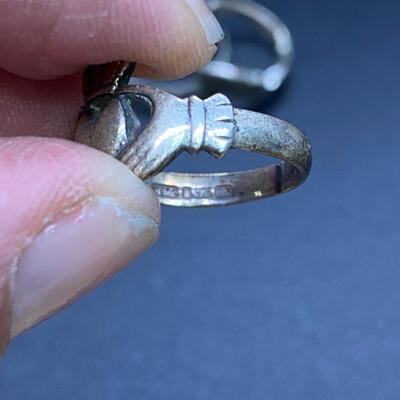 Set of 3 Sterling Silver Fashion Rings