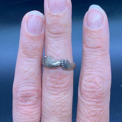 Set of 3 Sterling Silver Fashion Rings