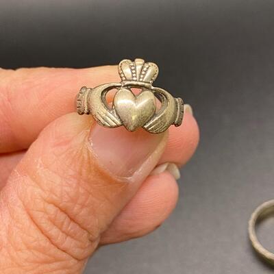 Set of 3 Sterling Silver Fashion Rings
