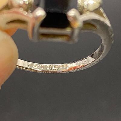 Sterling Silver Onyx Cocktail Ring