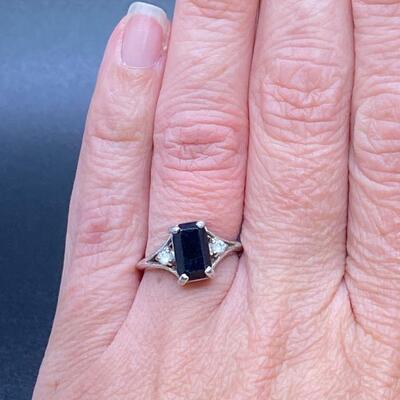 Sterling Silver Onyx Cocktail Ring