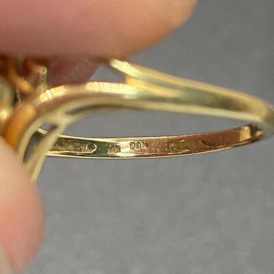 14k Yellow Gold Amethyst Heart Promise Anniversary Ring