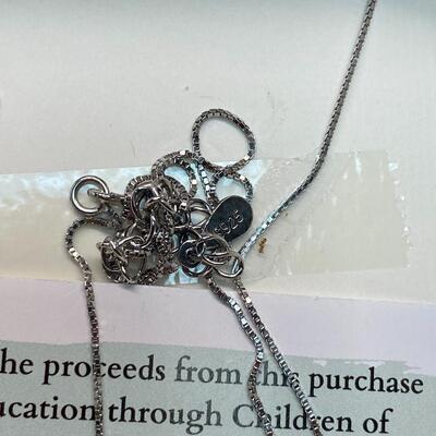 Kedrian Sterling Silver Faux Pearl Pendant Necklace with Box
