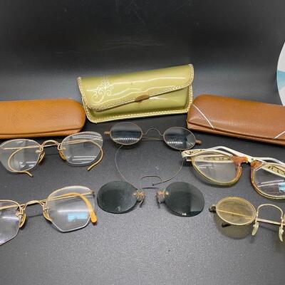 Vintage Antique Eyeglasses for Repair Parts Display