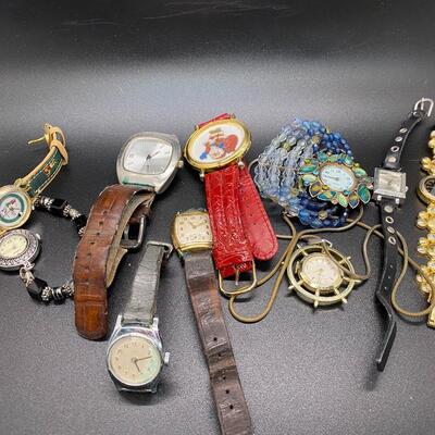 Mixed Lot of Fashion Watches for Parts or Repair