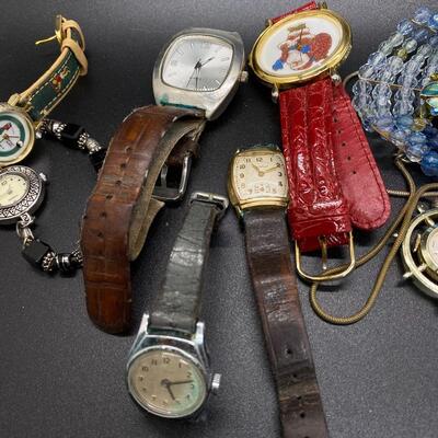 Mixed Lot of Fashion Watches for Parts or Repair