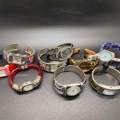 Mixed Lot of Fashion Watches for Parts or Repair
