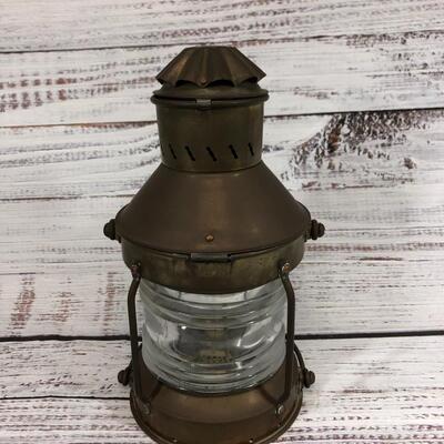 Vintage  Antique Brass Nautical  Ship Lantern Lamp Light