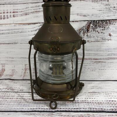 Vintage  Antique Brass Nautical  Ship Lantern Lamp Light