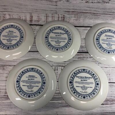 Americaâ€™s Greatest Sailing Ships Plate Collection set of 5
