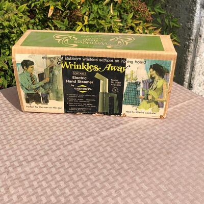 Stanley Steemer vintage handheld steamer in box