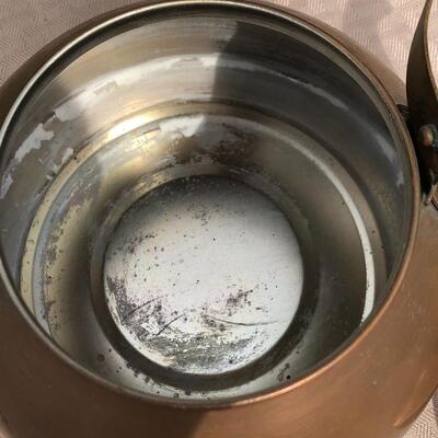 Copper Tea Kettle with Delft Handles