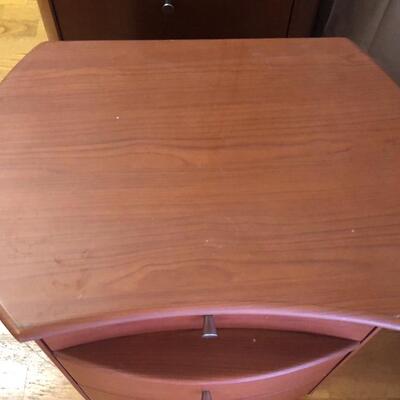 Modern circular chest of drawers and nightstand 
