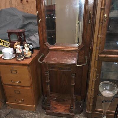 Antique hall rack
