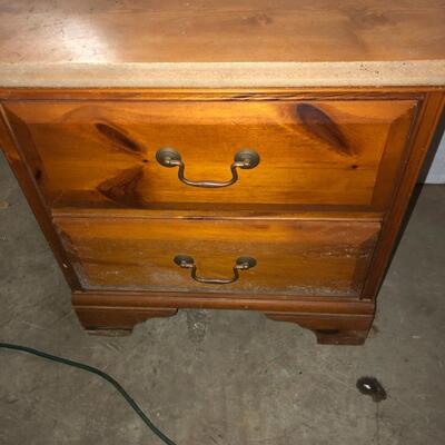 Vintage Solid wood end table
