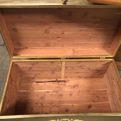 Vintage Gold cedar chest 