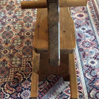 Vintage wooden rocking horse