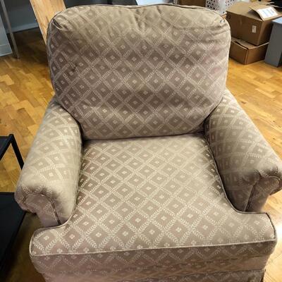 Two vintage extra large living room chairs