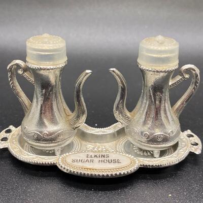 Vintage Elkins Sugar House Miniature Shaker Set