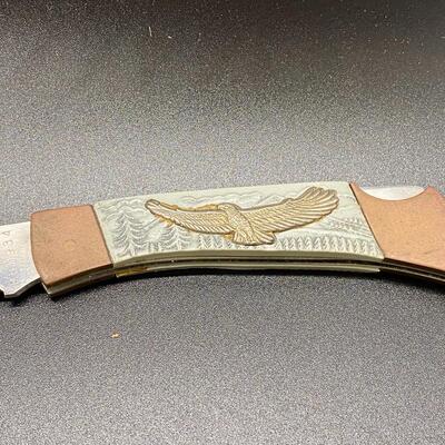 Folding Knife with Eagle on Handle