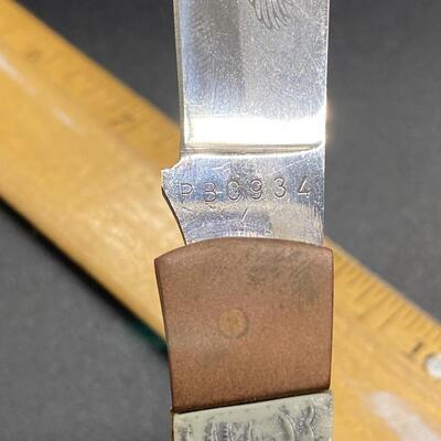 Folding Knife with Eagle on Handle