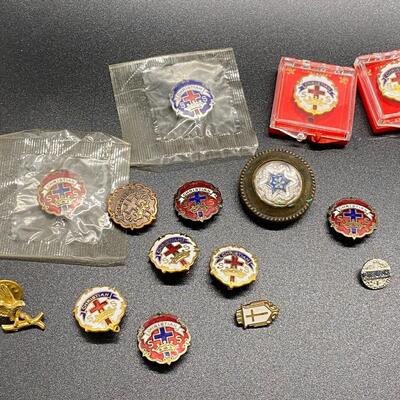 Enamel Christian Church Sunday School Pins