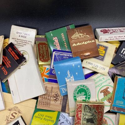 Assorted Vintage Matchbooks Restaurants Motels Hotels 