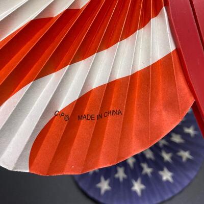 American Flag Patriotic Folding Hand Fans
