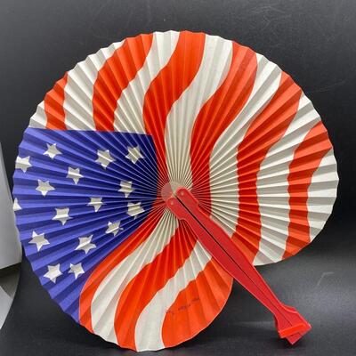 American Flag Patriotic Folding Hand Fans