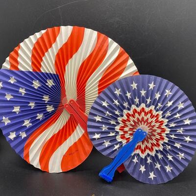 American Flag Patriotic Folding Hand Fans