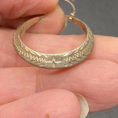 Sterling Silver Hoop Earrings