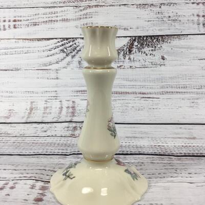 Lenox Serenade Set of Two Candle Holders Bird Flower Design
