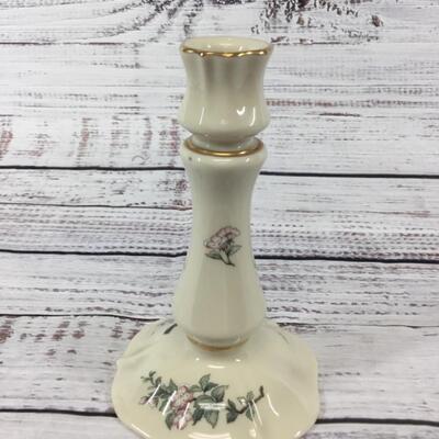 Lenox Serenade Set of Two Candle Holders Bird Flower Design