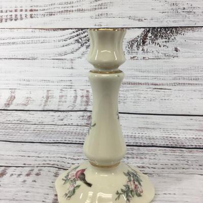Lenox Serenade Set of Two Candle Holders Bird Flower Design