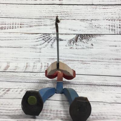 Skinny guy playing golf Figurine Railroad Spikes