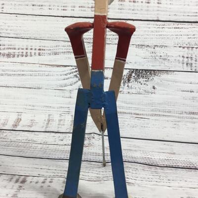 Skinny guy playing golf Figurine Railroad Spikes