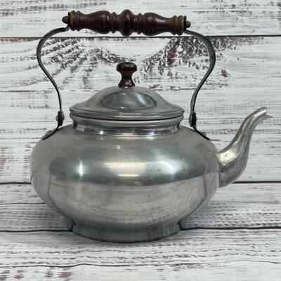 Vintage Wood Handle Teapot