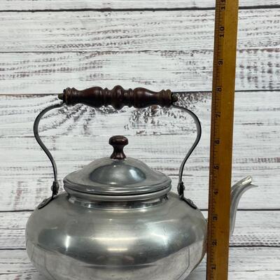 Vintage Wood Handle Teapot