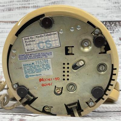 Golden Vintage Rotary Dial Telephone  